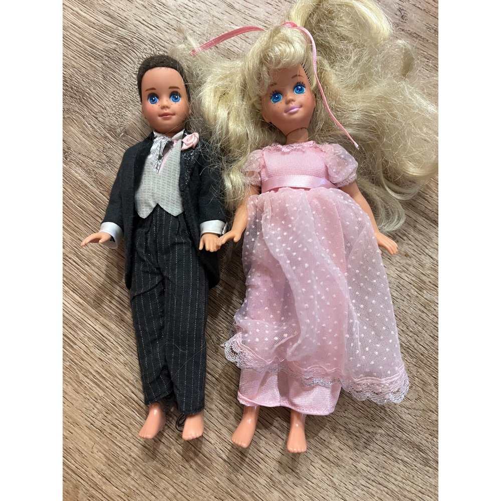 Vintage Mattel Todd & Kelly Wedding Party Ring Bearer Doll Barbie Vintage Set